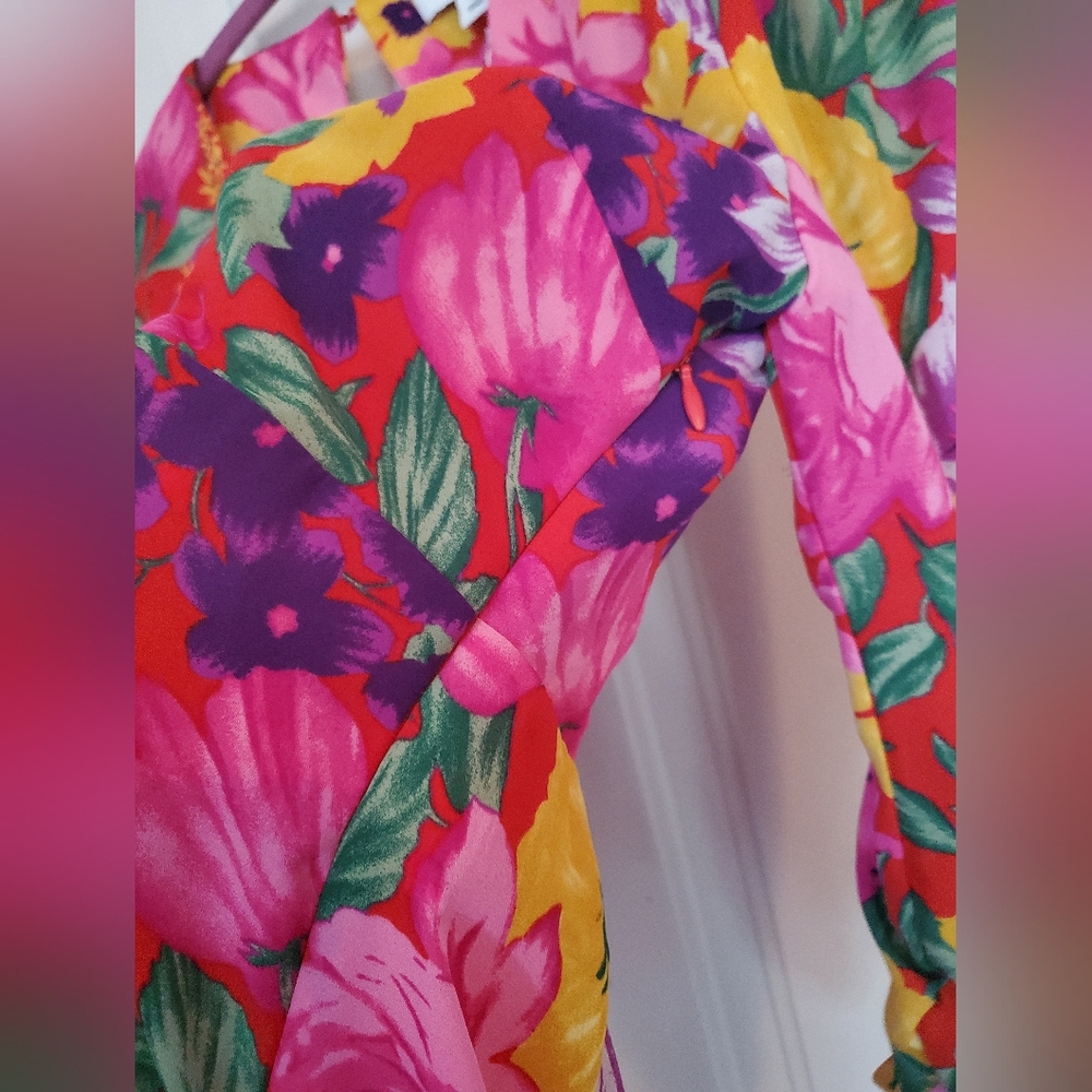 Rixo x Target Red Floral Samba Dress - Picture 9 of 11